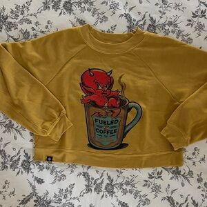 Cropped “Hot Stuff” Graphic Sweatshirt
